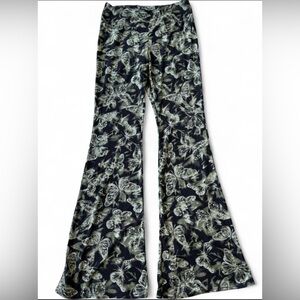 Print High-Waisted Flare Pants
